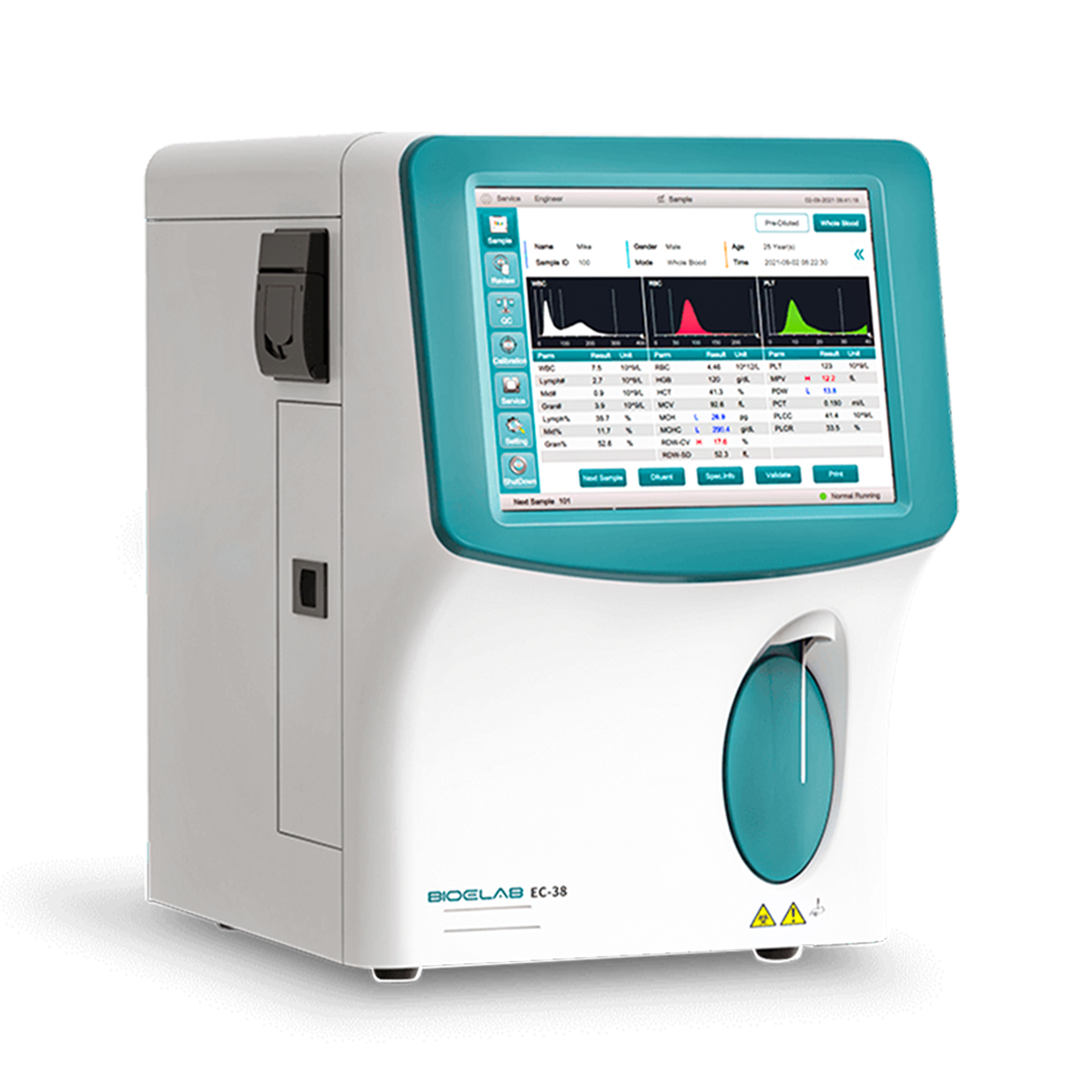 BIOELAB EC-38 3-Part Hematology Analyzer