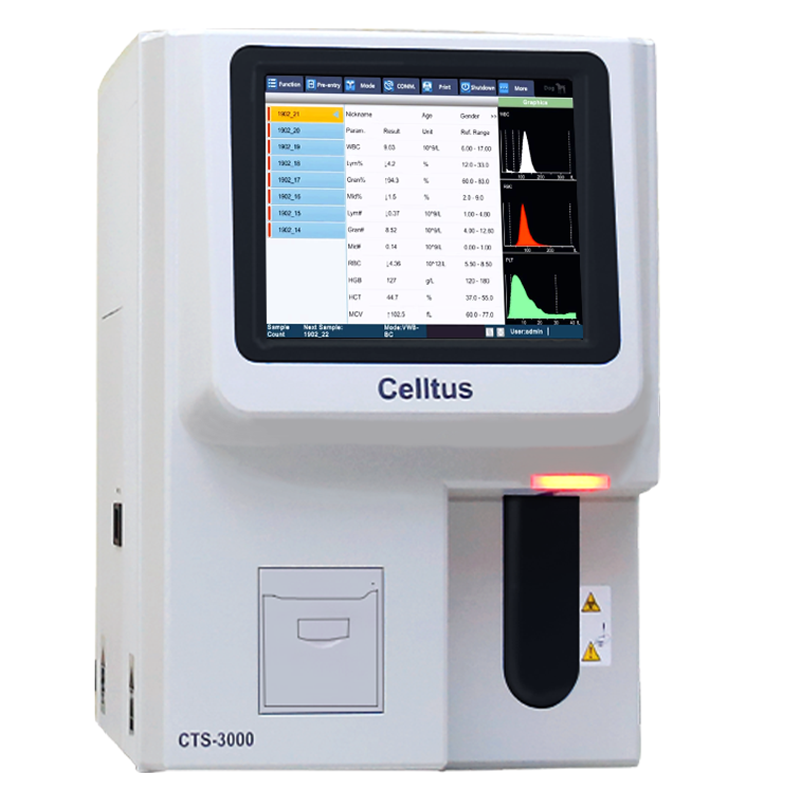 Celltus 3 Part Hematology Analyzer